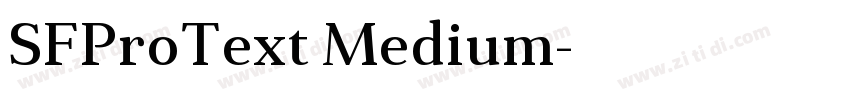 SFProText Medium字体转换